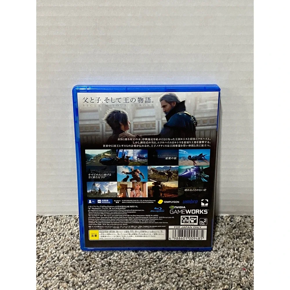 Video Game PS4 Japanese Import Final Fantasy XV Square Enix Blue OS Excellent
